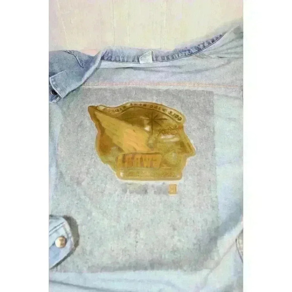 Gold Wing Road Rider Vintage Denim Graphic Biker Oversized Y2K Jacket Men's XXXL - Picture 13 of 16